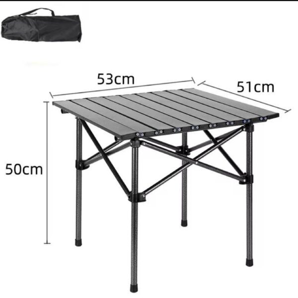 Adventure hub Folding Foldable Portable Metal Camping Table