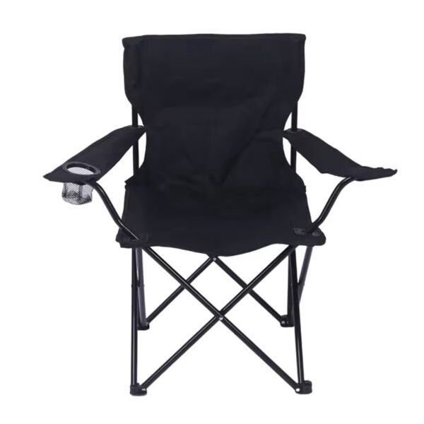 Large foldable chair with arm support